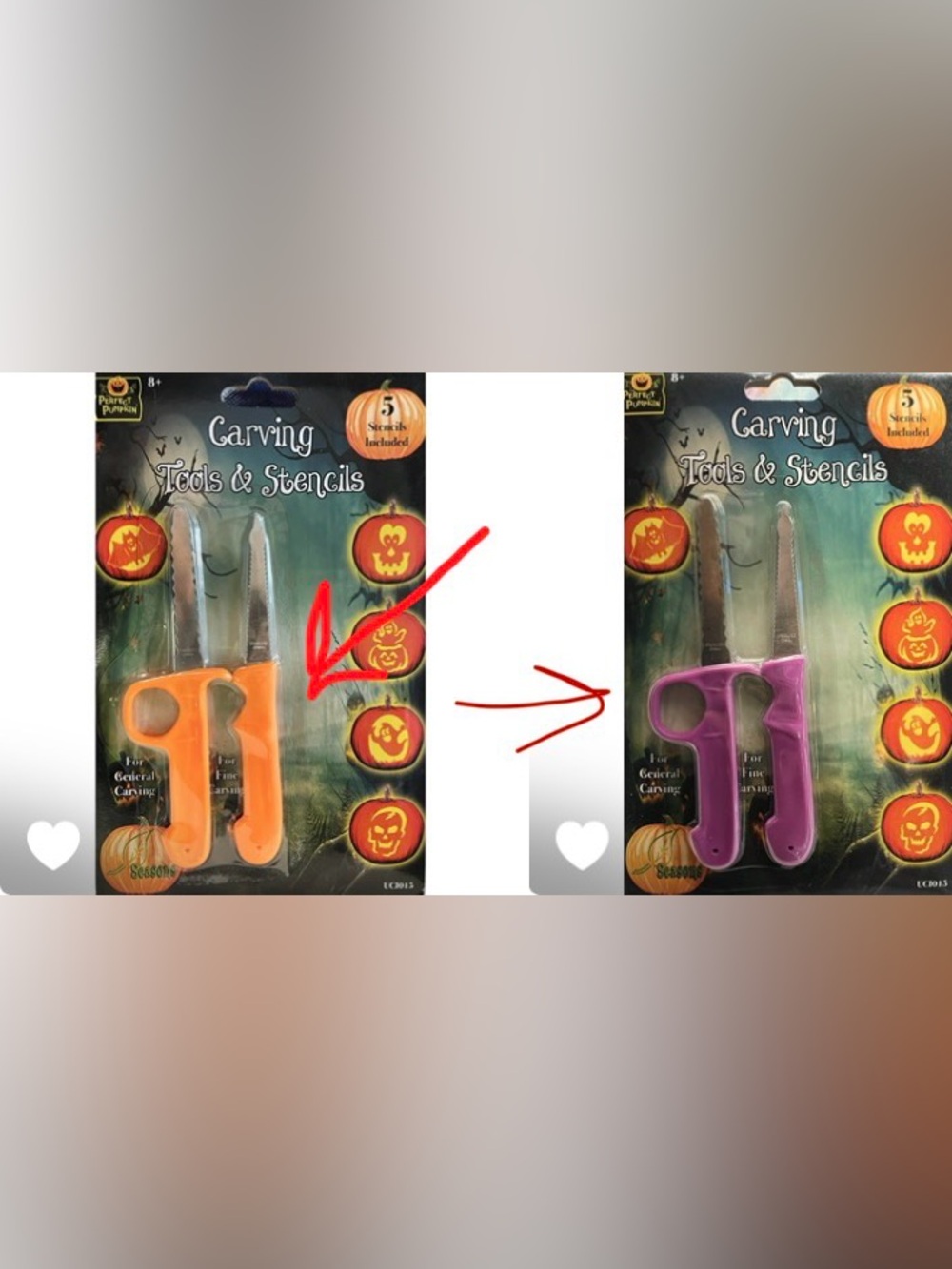FREE w/ $10+ PURCHASE: Seasons USA Perfect Pumpkin Carving Kit, 2 Carving Tools